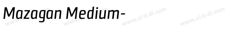 Mazagan Medium字体转换